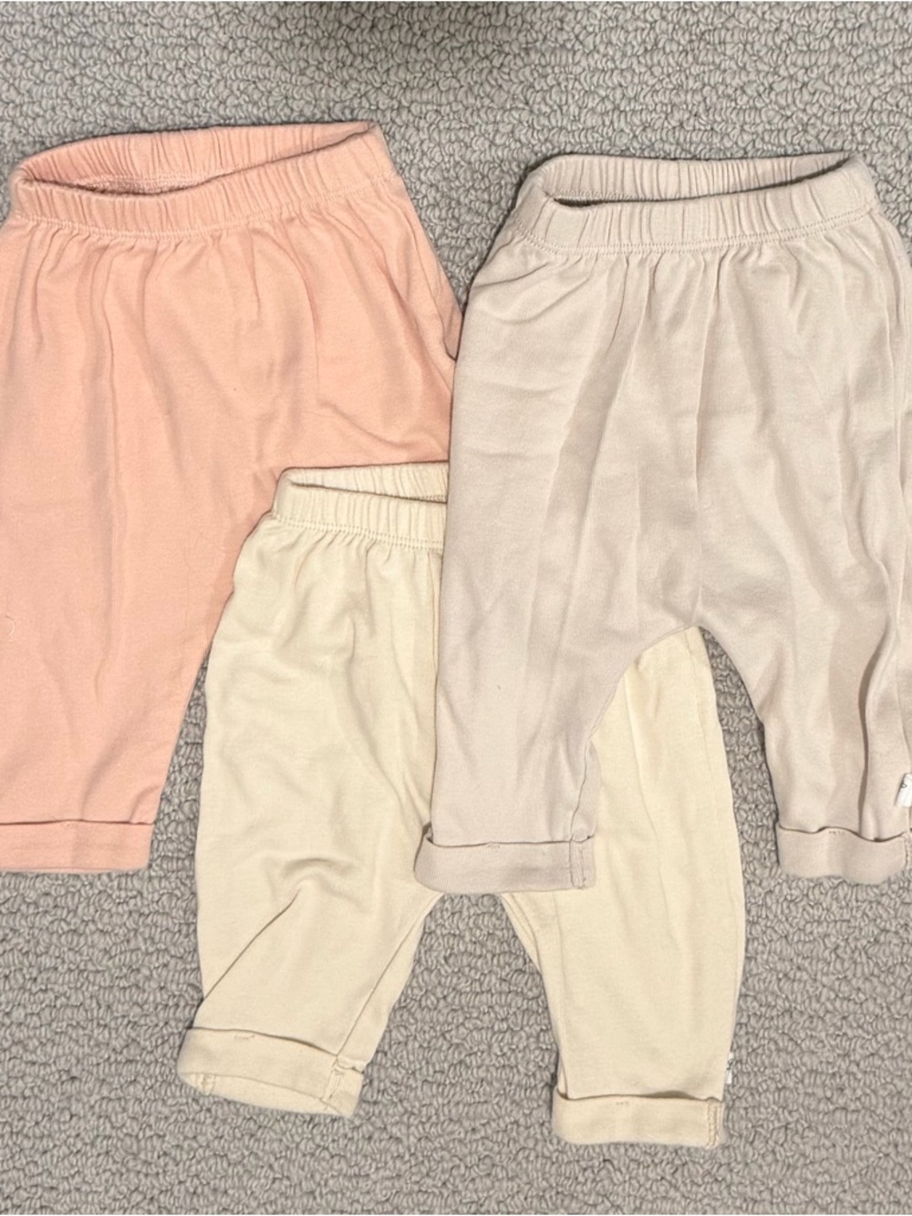 Kids Cotton Joggers Pack - Blush, Cream & Neutral
